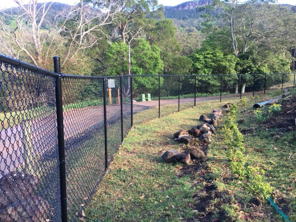 650m of Black Top railed 1.8m high Chainwire Fencing!