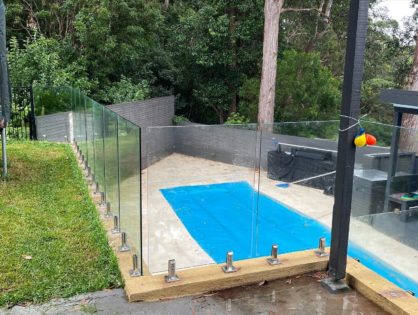 Glass Pool Fencing + Gate